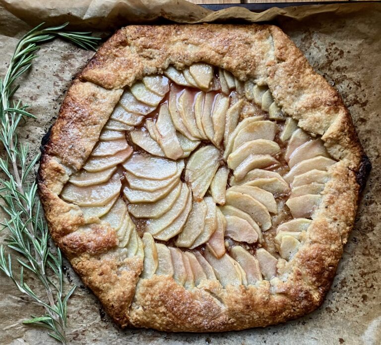 Apple Galette with Rosemary and Walnuts