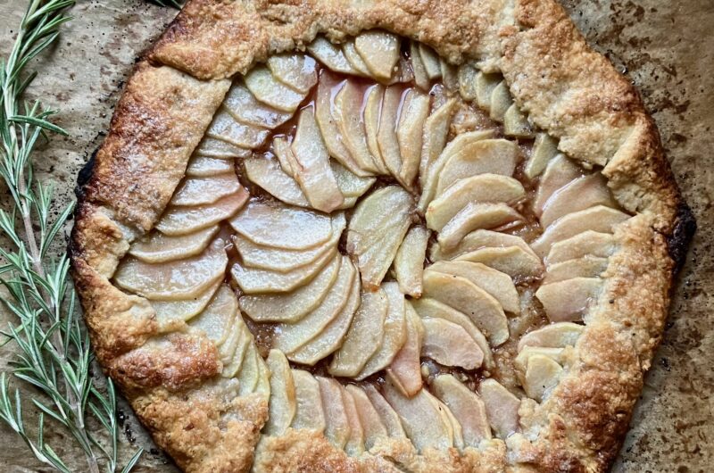 Apple Galette with Rosemary and Walnuts