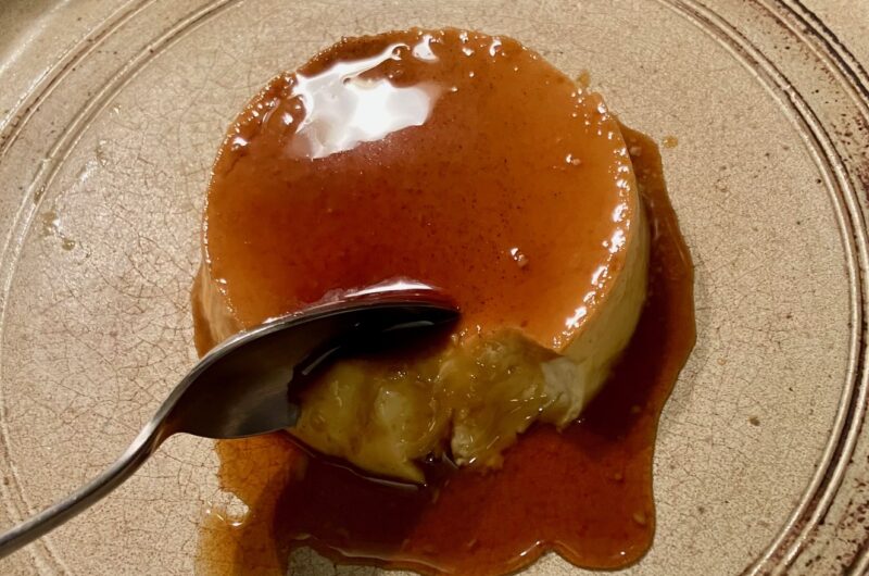 Grapefruit miso crème caramel