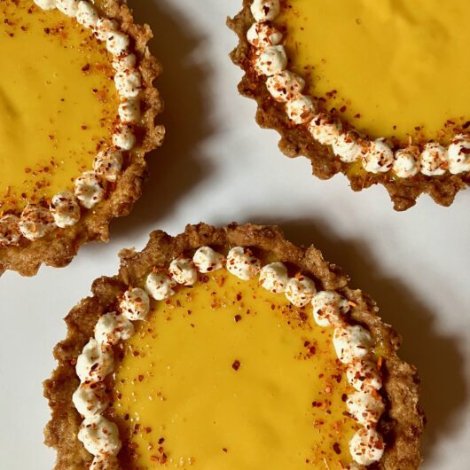 Tajin mango tartlets