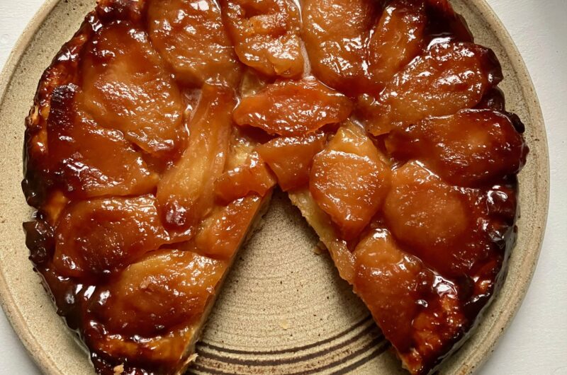 miso pear tarte tatin